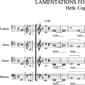 Lamentations for Good Friday (Brumel) - complete, version for lower voices