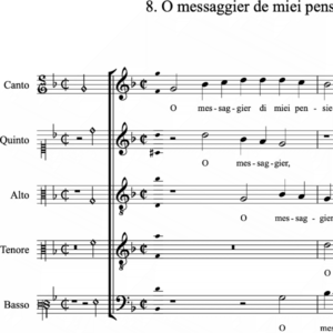 O messaggier de miei pensieri (Casulana)