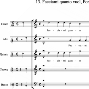 Facciami quanto vuol (Casulana)