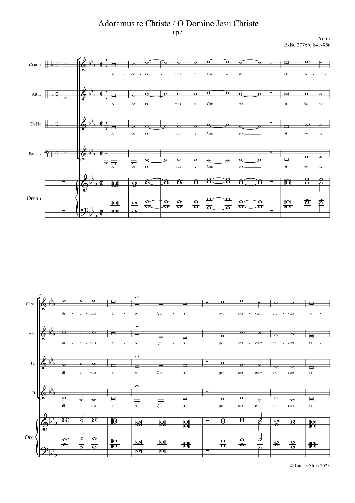 Adoramus te Christe / Domine Jesu Christe (anon, Biffoli-Sostegni) - Image 4