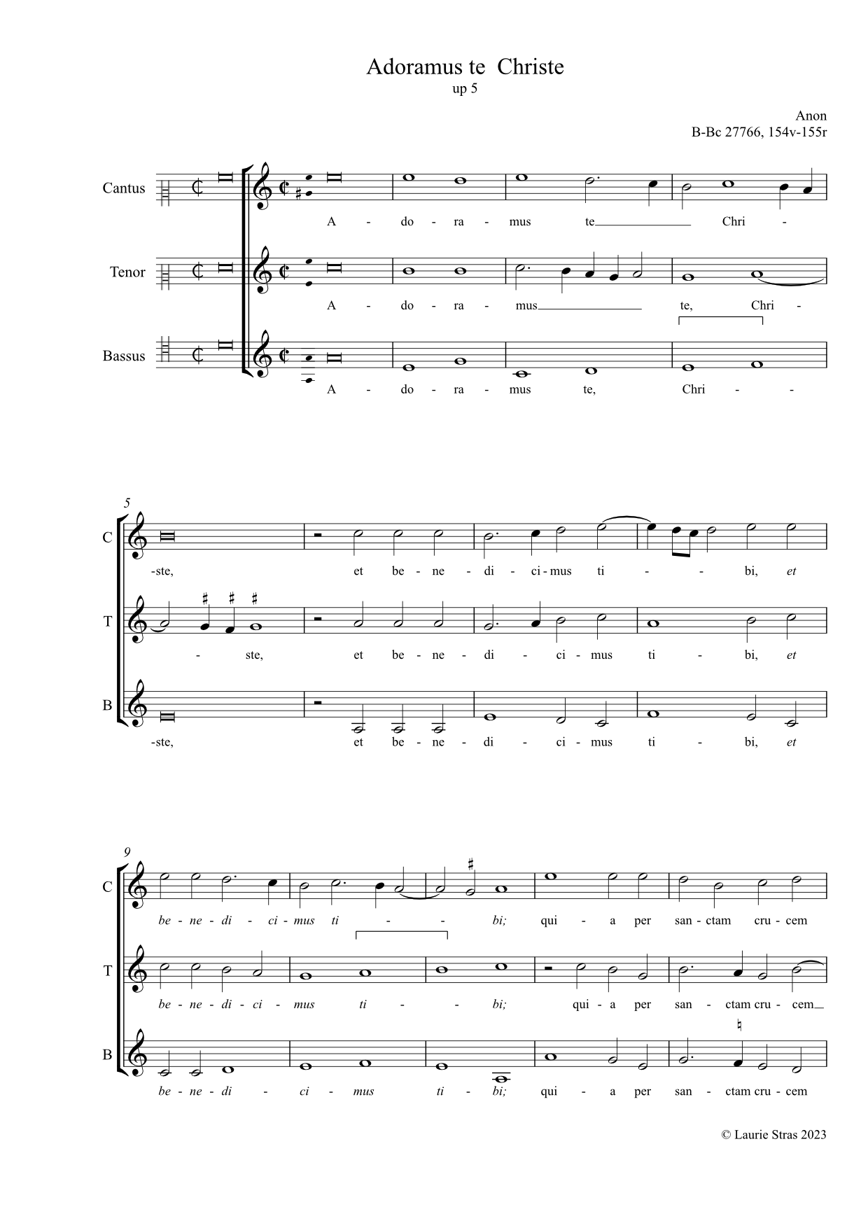 Adoramus te Christe (anon, Biffoli-Sostegni) - Image 3