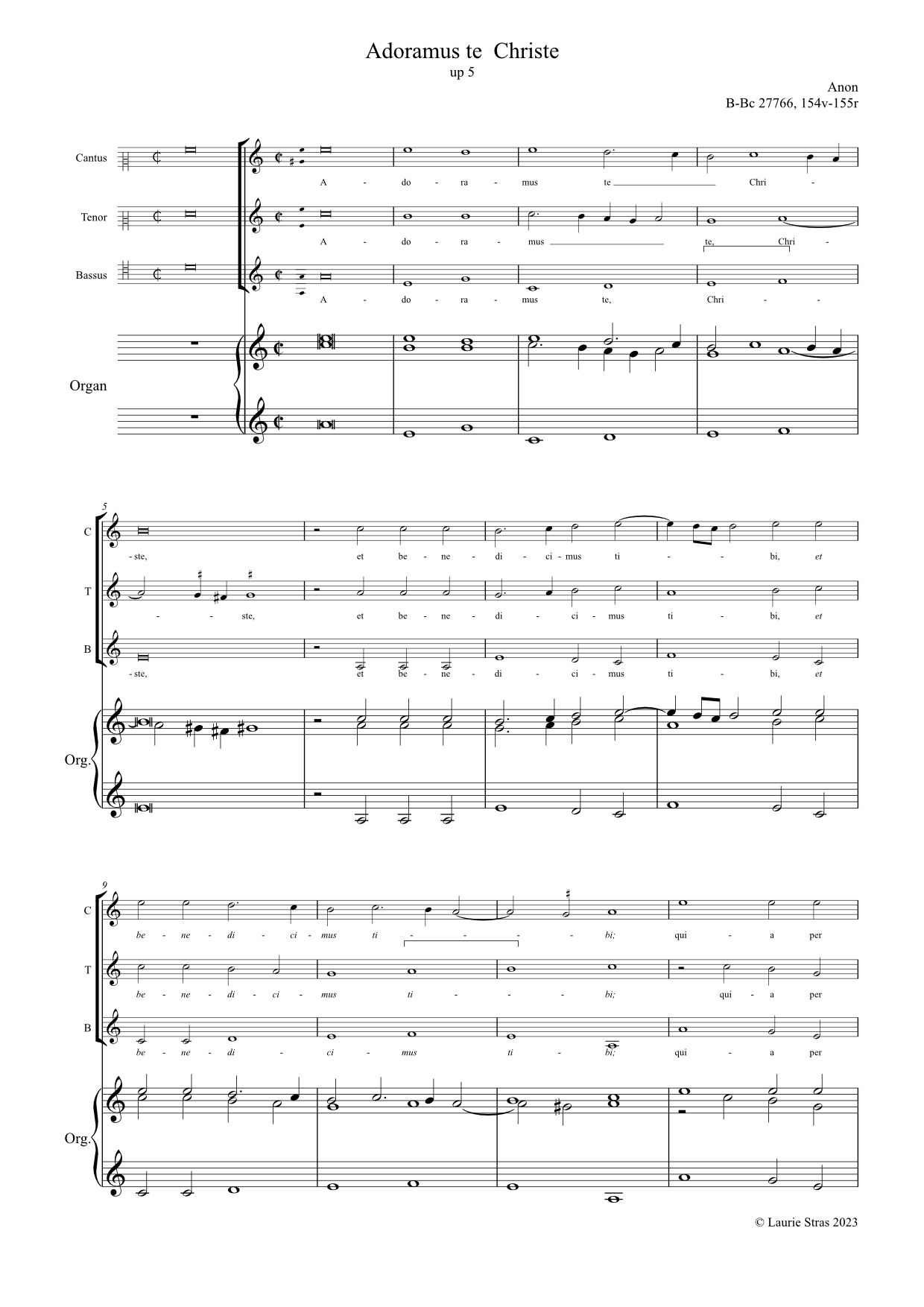 Adoramus te Christe (anon, Biffoli-Sostegni) - Image 2