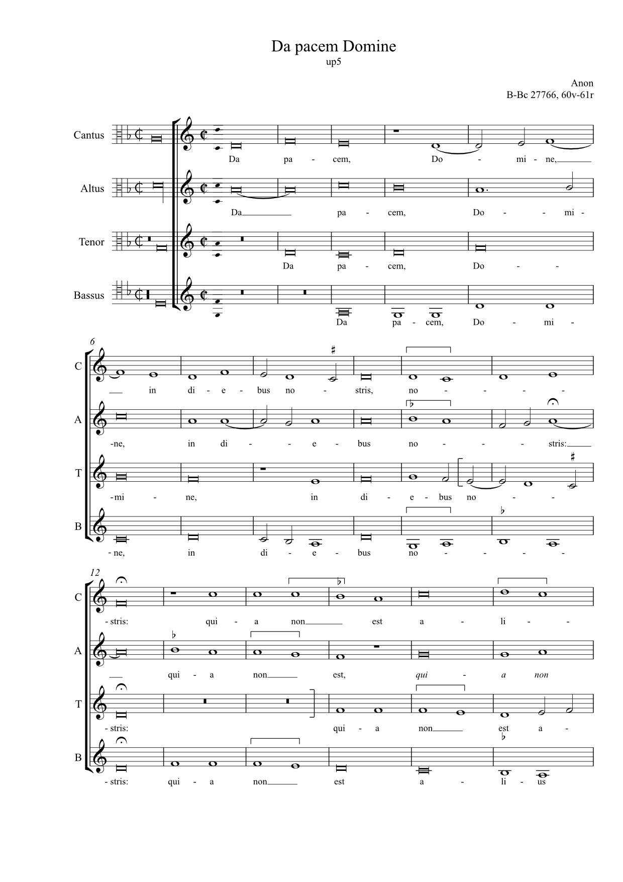 Da pacem Domine in diebus nostris (anon, Biffoli-Sostegni) - Image 3