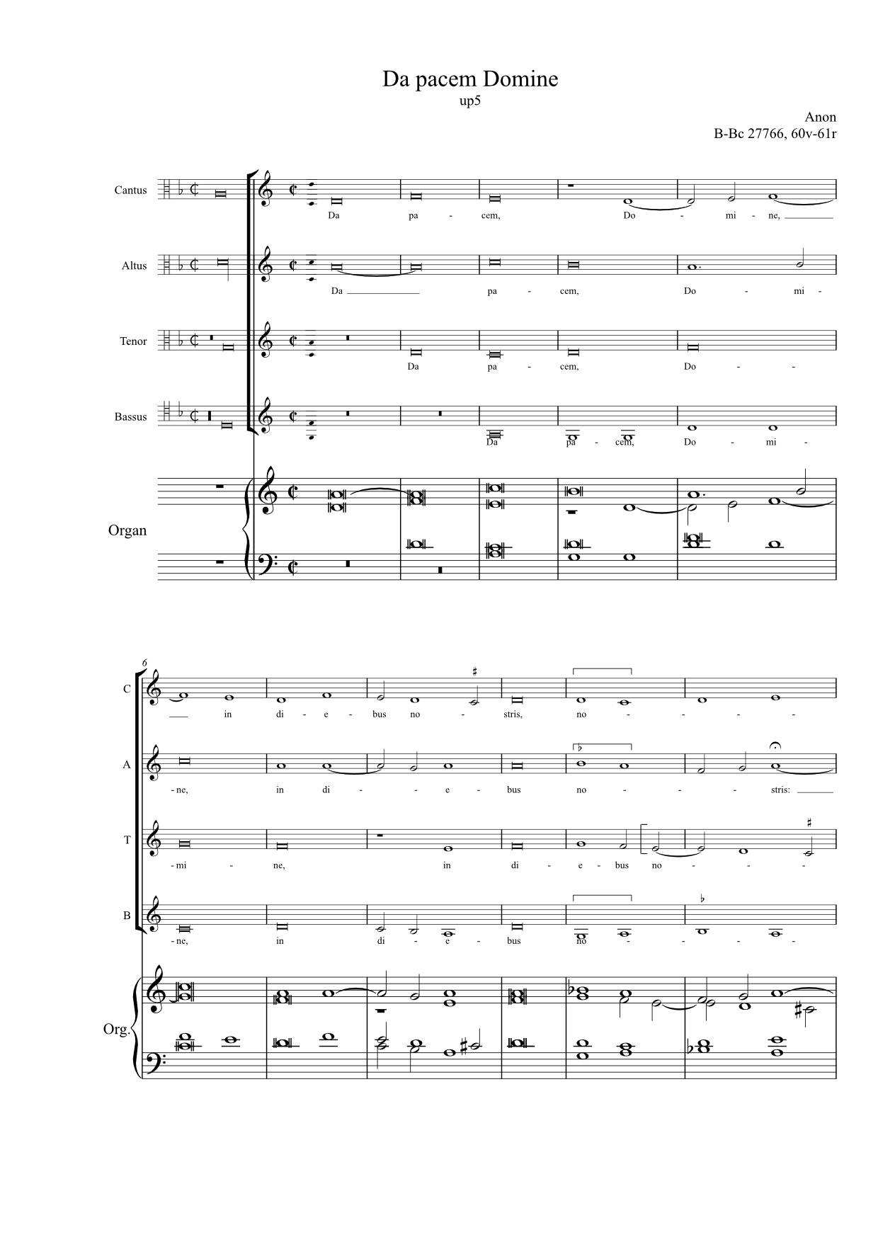 Da pacem Domine in diebus nostris (anon, Biffoli-Sostegni) - Image 4