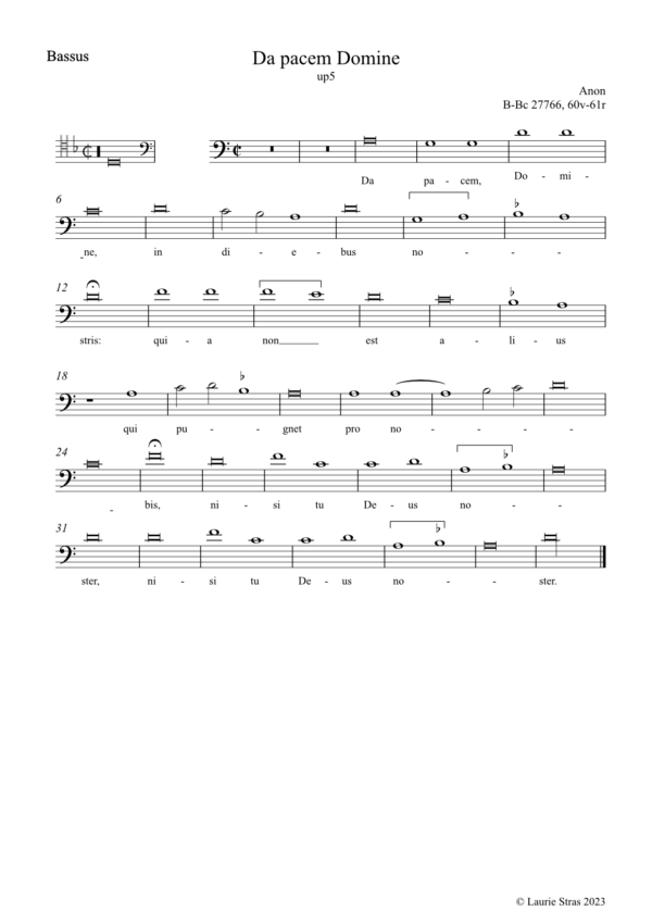 Da pacem Domine in diebus nostris (anon, Biffoli-Sostegni) - Image 2