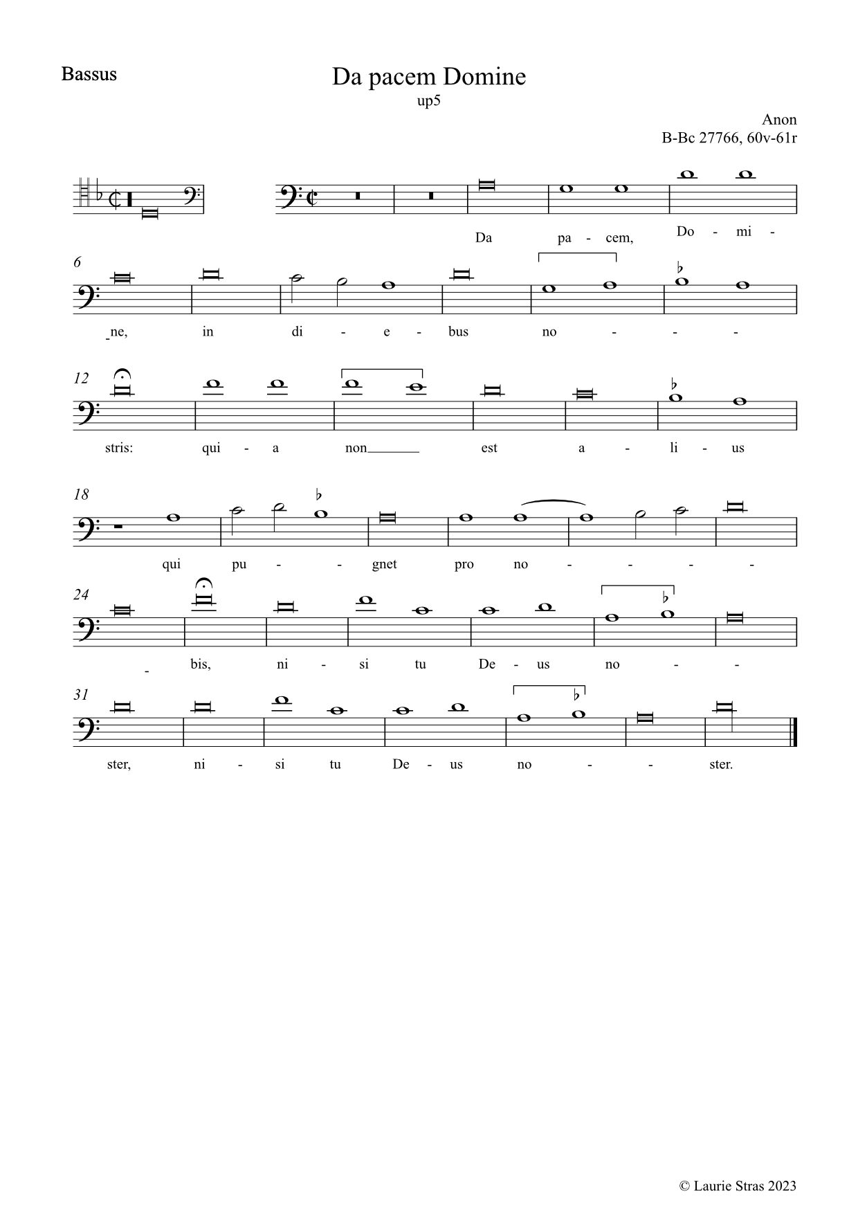 Da pacem Domine in diebus nostris (anon, Biffoli-Sostegni) - Image 2