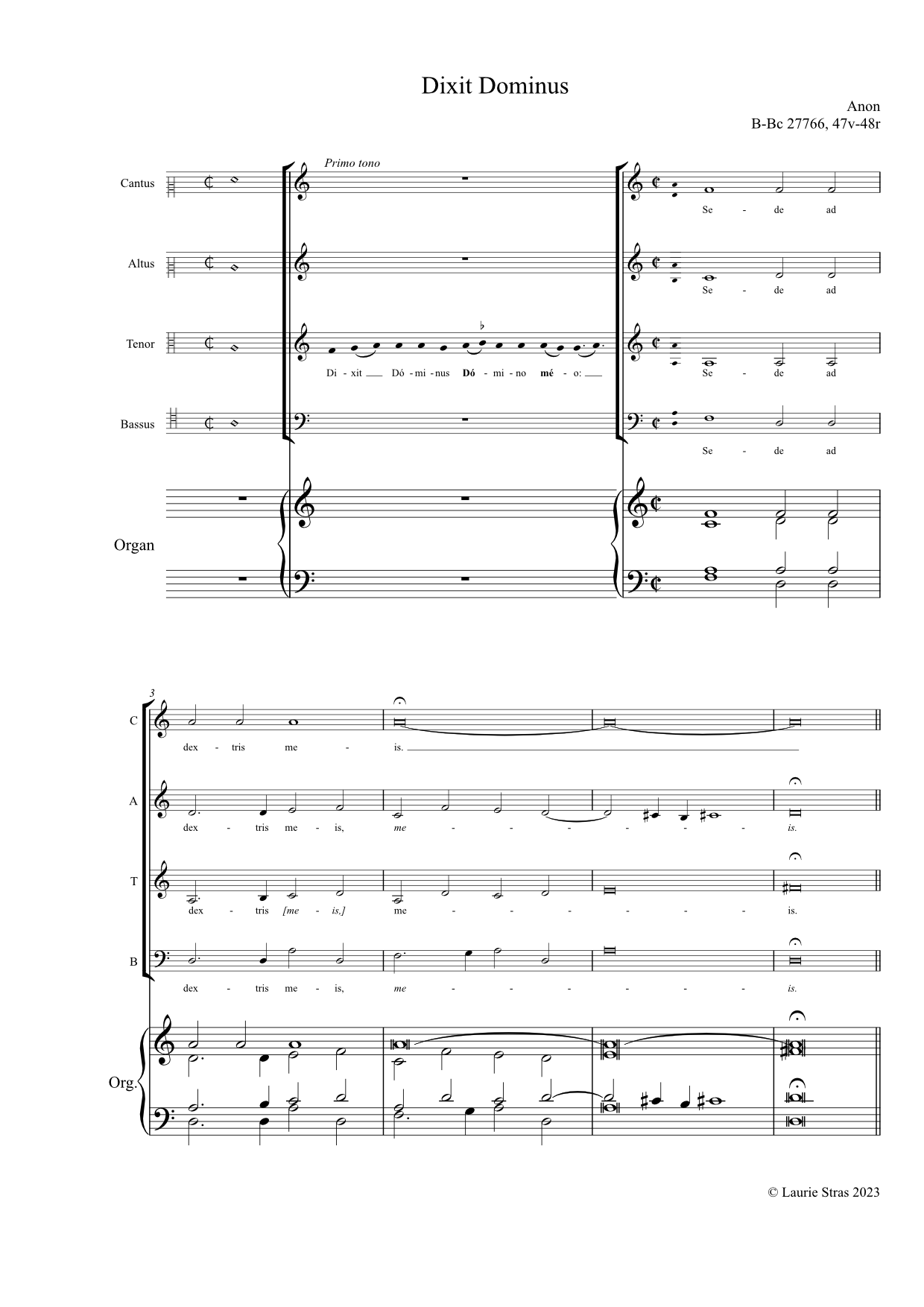 Dixit Dominus  (anon, Biffoli-Sostegni) - Image 4