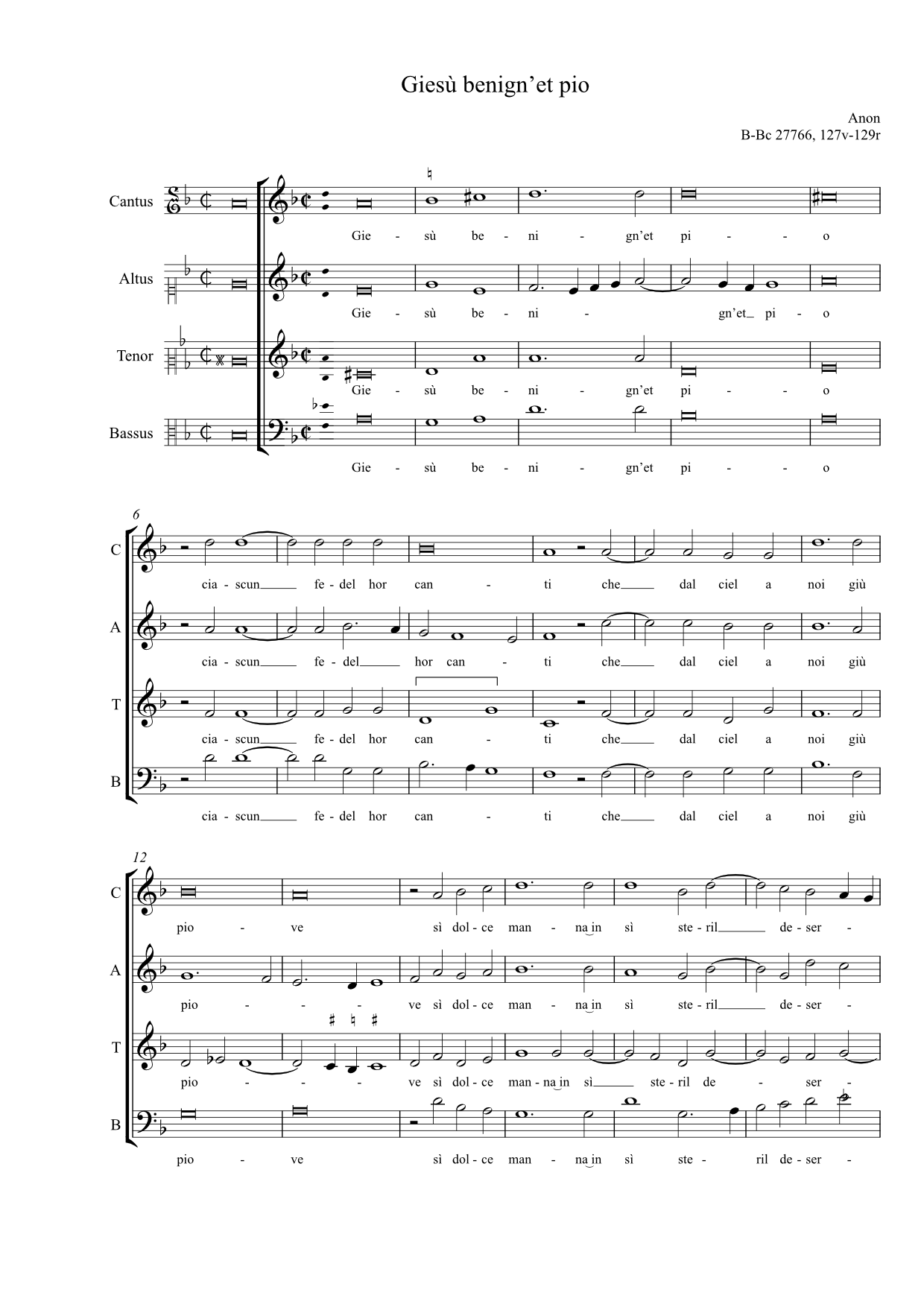 Giesù benign’ et pio (anon, Biffoli-Sostegni) - Image 2