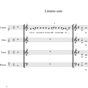 Laetatus sum  (anon, Biffoli-Sostegni)