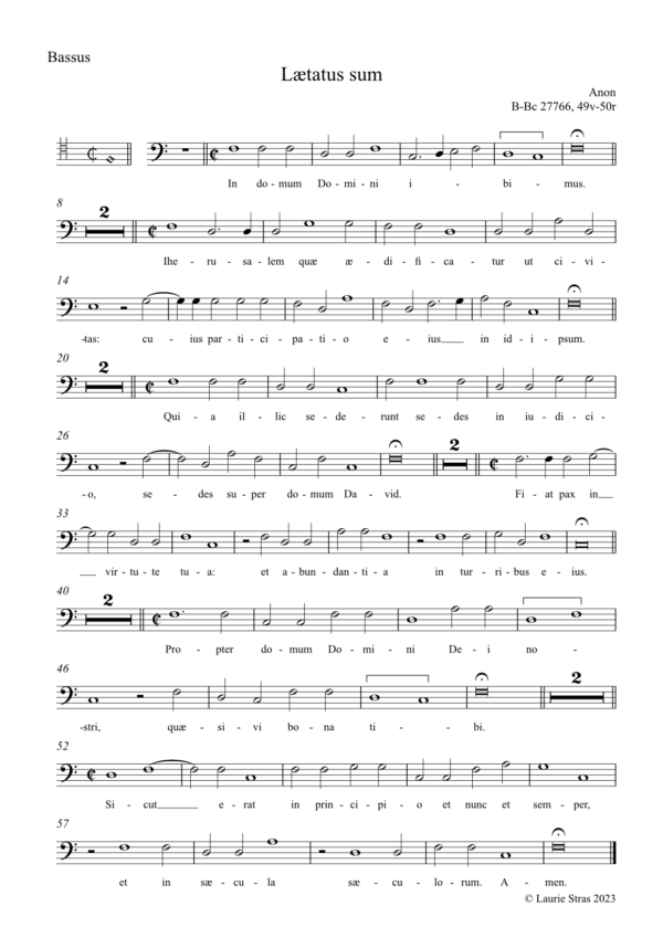 Laetatus sum  (anon, Biffoli-Sostegni) - Image 3