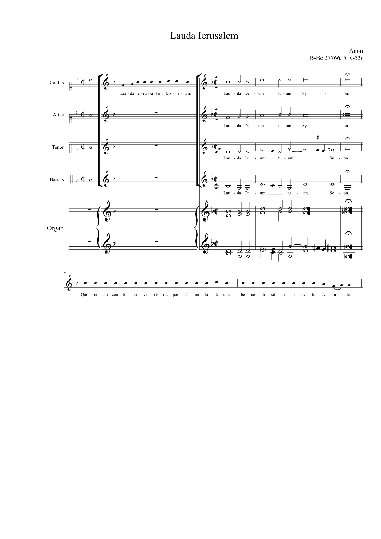Lauda Ierusalem (anon, Biffoli-Sostegni) - Image 2