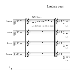 Laudate pueri (anon, Biffoli-Sostegni)