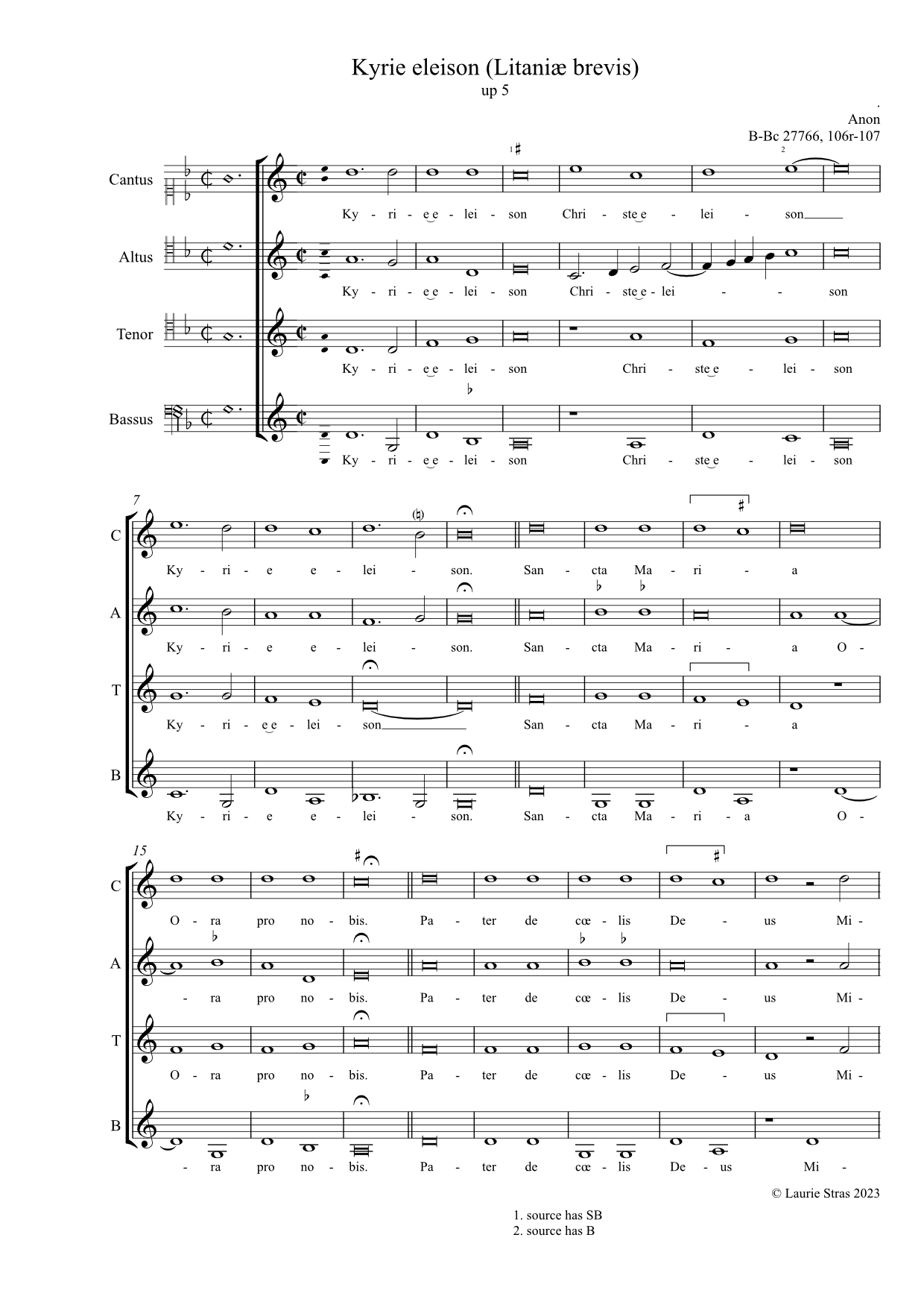 Kyrie eleison (Litaniæ breves)(anon, Biffoli-Sostegni) - Image 4