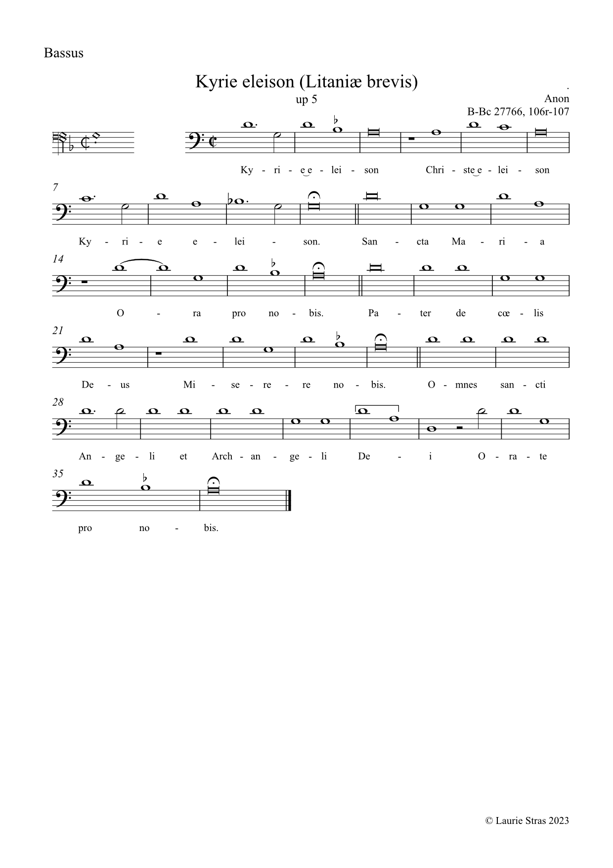 Kyrie eleison (Litaniæ breves)(anon, Biffoli-Sostegni) - Image 2