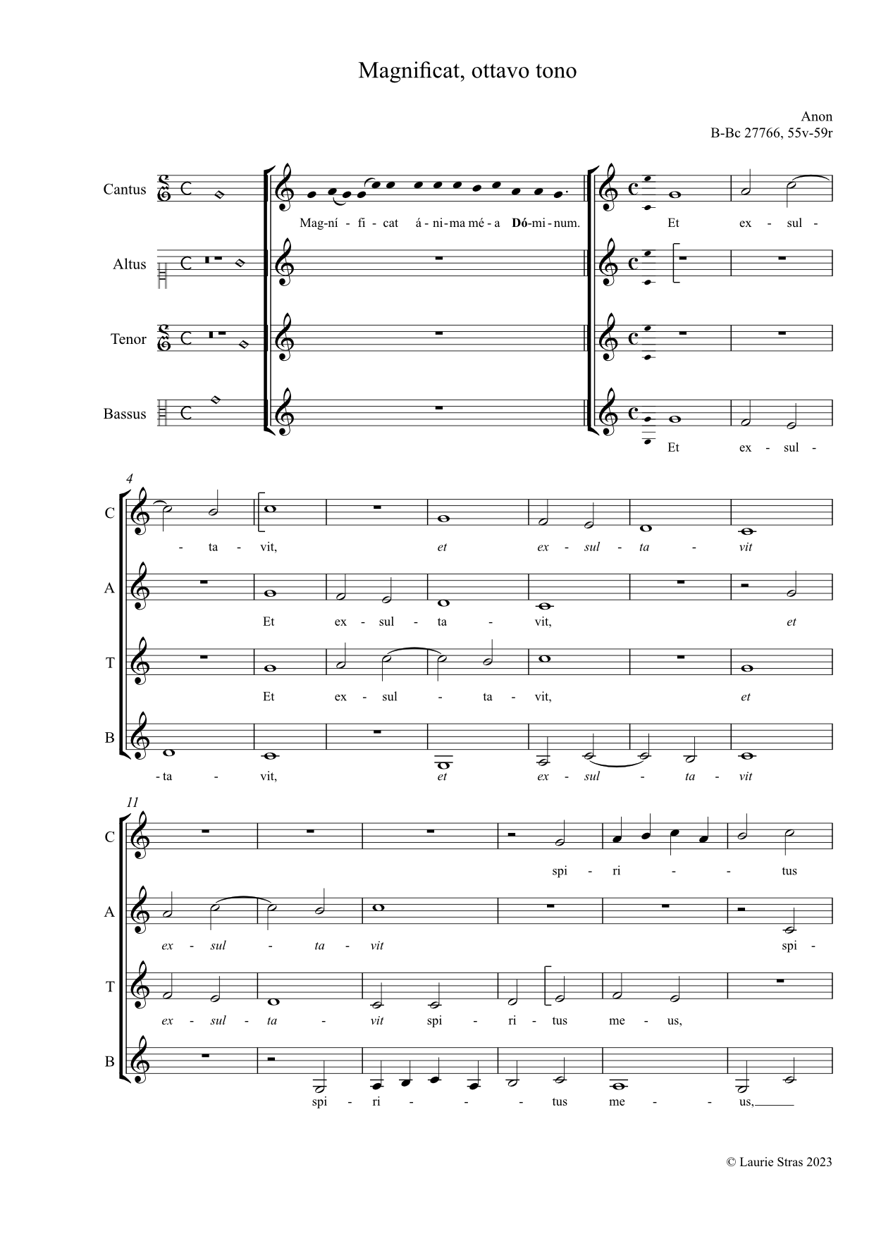 Magnificat ottavo tono (anon, Biffoli-Sostegni) - Image 4