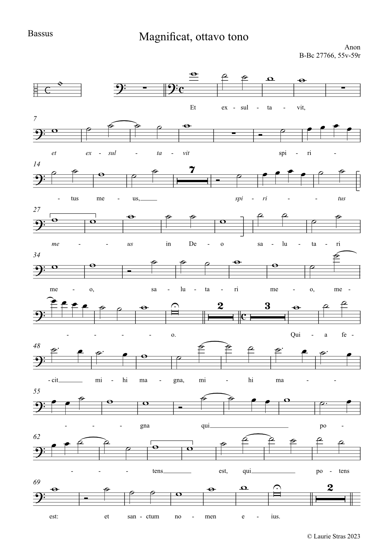 Magnificat ottavo tono (anon, Biffoli-Sostegni) - Image 2