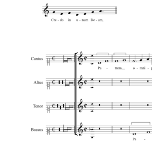 Messa sopra Recordare Virgo Mater - Credo (anon, Biffoli-Sostegni)