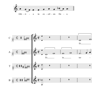 Messa sopra Recordare Virgo Mater - Gloria (anon, Biffoli-Sostegni)